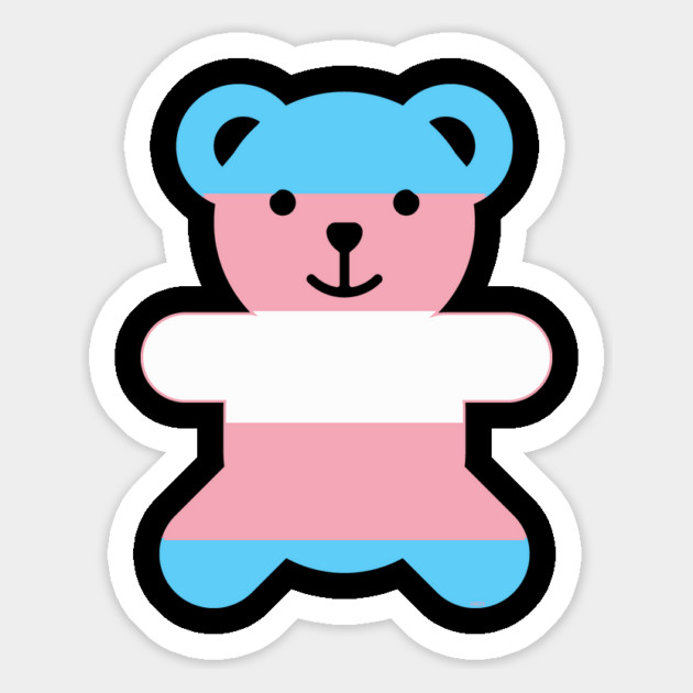 Trans Flag Bear Transgender Pride Magnet by creative