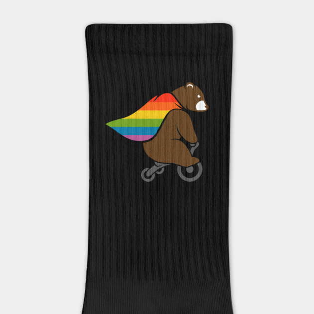 Bear Rainbow Flag Hero Bear Gay Pride by creative