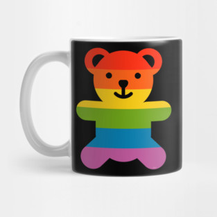 Rainbow Pride Flag Bear Gay Mug