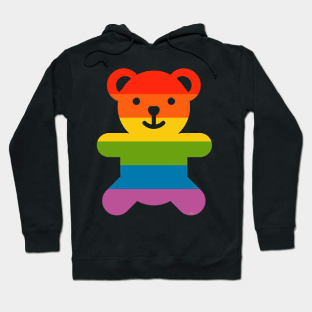 Rainbow Pride Flag Bear Gay Hoodie by creative
