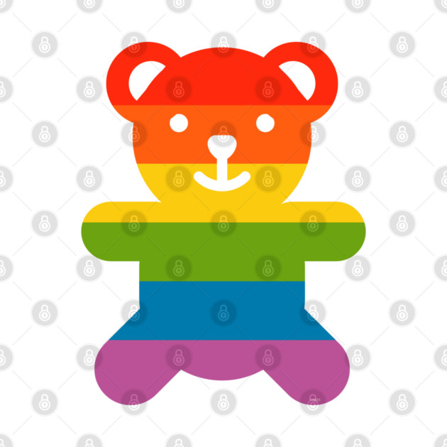 Rainbow Pride Flag Bear Gay by creative