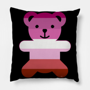 Lesbian Flag Bear Pride Pillow