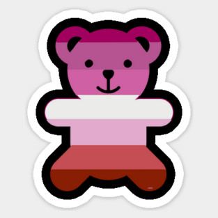 Lesbian Flag Bear Pride Magnet