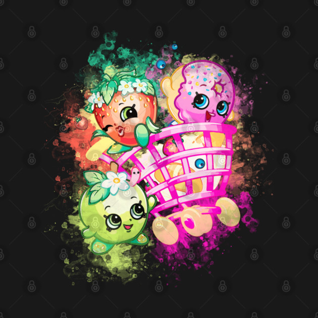 Shopkins Water Color Art Effect T-Shirt