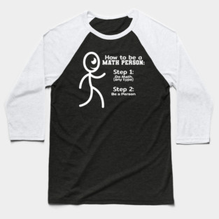 Math Person Baseball T-Shirt