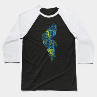 Aboriginal Art - Paisley Circles Baseball T-Shirt