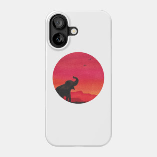 African sunset Phone Case