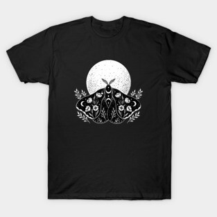 Luna and Moth - Black T-Shirt