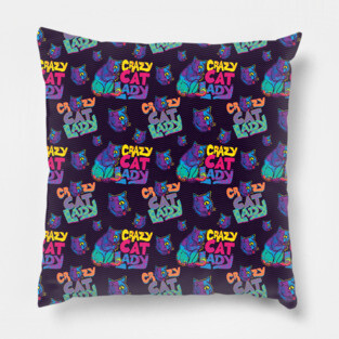Crazy Cat Lady Pillow