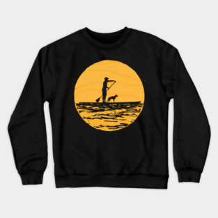 SUP Dog? yellow Crewneck Sweatshirt