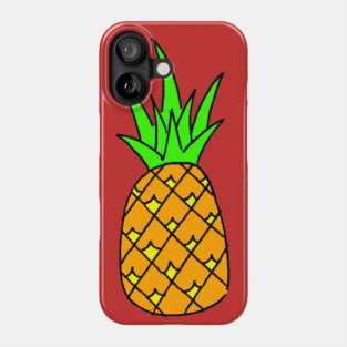 Pineapple!  cartoon tropical fruit Phone Case