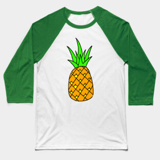 Pineapple!  cartoon tropical fruit Baseball T-Shirt