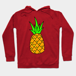 Pineapple!  cartoon tropical fruit Hoodie