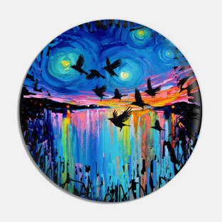 Murder At Sunset Pin