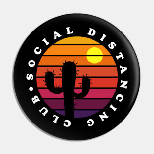 Social Distancing Club Pin