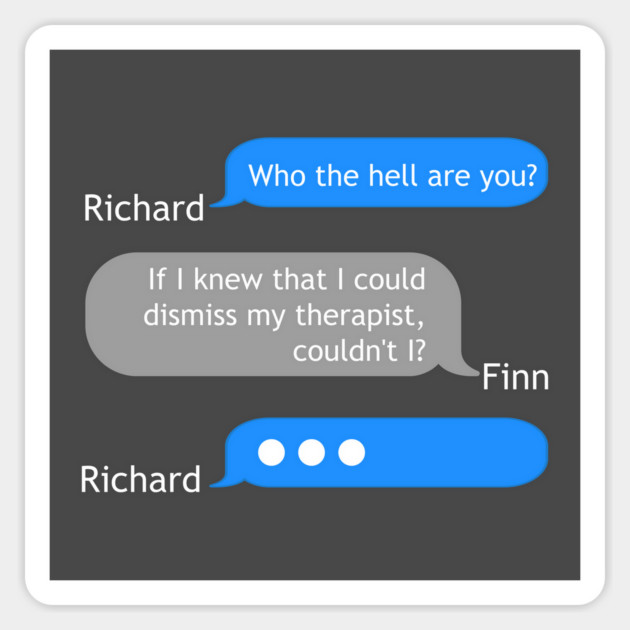 Richard Gilmore - Finn text exchange Magnet by Stars Hollow Mercantile