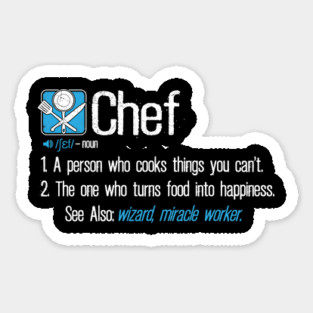 Chef definition Sticker