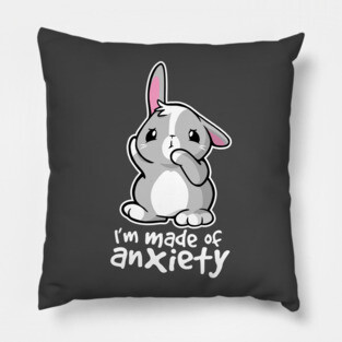 Bunny anxiety Pillow