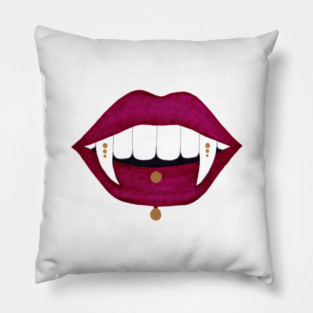 Vampire Mouth Pillow