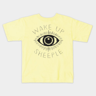 Wake Up Sheeple / Conspiracy Theorist Design Kids T-Shirt