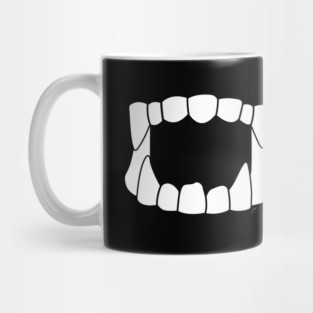 Plastic Fangs (for face mask) Mug
