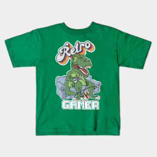 video gamer trex Kids T-Shirt