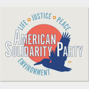American Solidarity Party Logo with Party Platform Principles Posters and Art