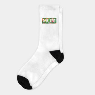 Mom, Mothers Day Gift, Tropical Floral Pattern Socks