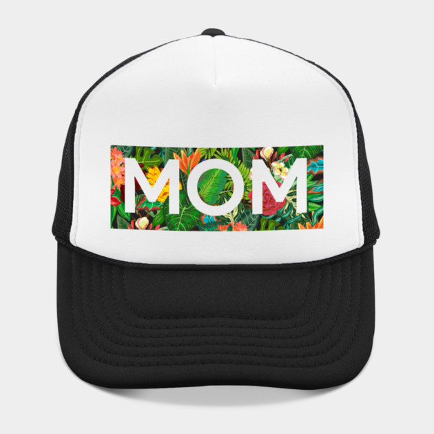 Mom, Mothers Day Gift, Tropical Floral Pattern by logiamerch