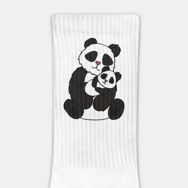 Cute Panda Bear Love Mom and Cub by logiamerch