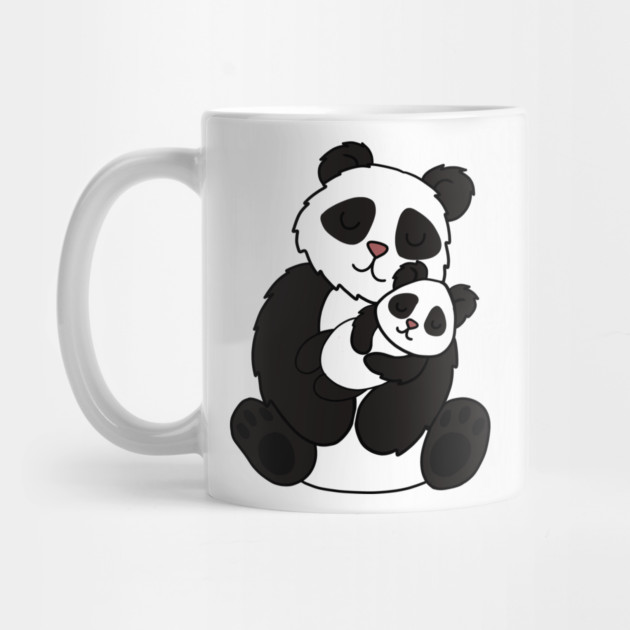 Cute Panda Bear Love Mom and Cub by logiamerch