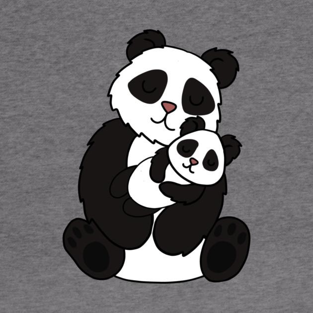Cute Panda Bear Love Mom and Cub by logiamerch