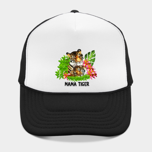 Tiger Mom with Cub Tropical Animal by logiamerch