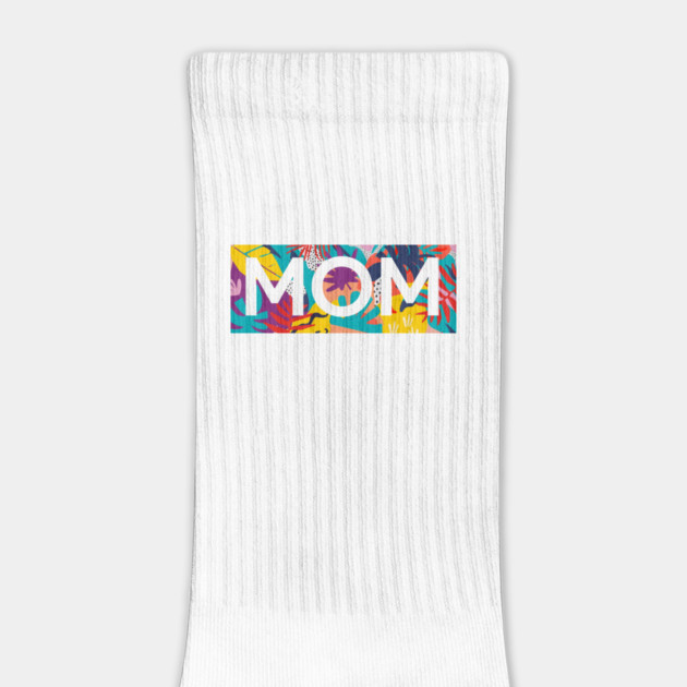 Mom, Mothers Day Gift, Tropical Floral Pattern by logiamerch