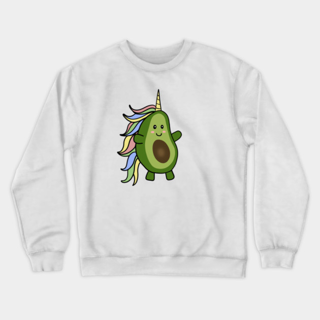 Cute Unicorn Avocado Lover Crewneck Sweatshirt by logiamerch