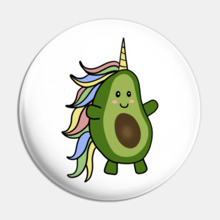 Cute Unicorn Avocado Lover Pin