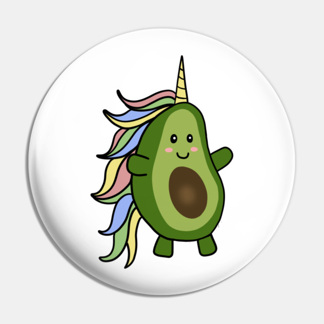Cute Unicorn Avocado Lover Pin by logiamerch