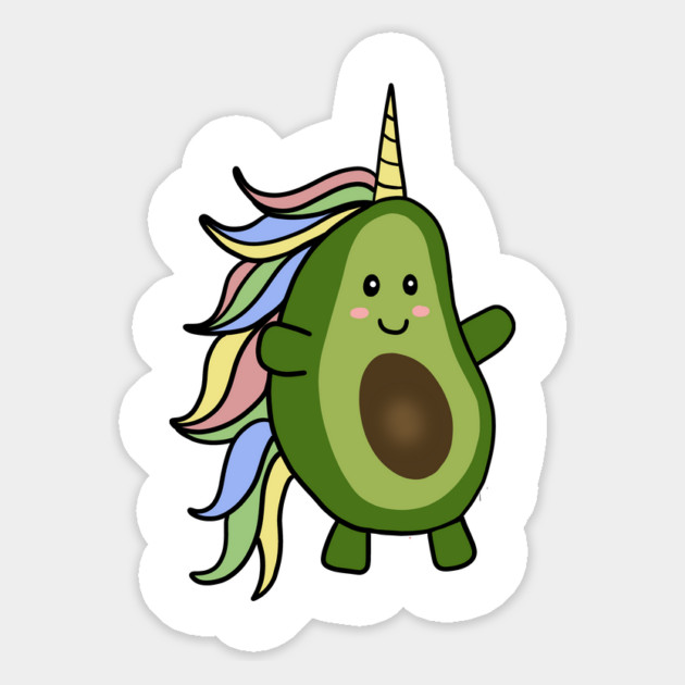 Cute Unicorn Avocado Lover Magnet by logiamerch