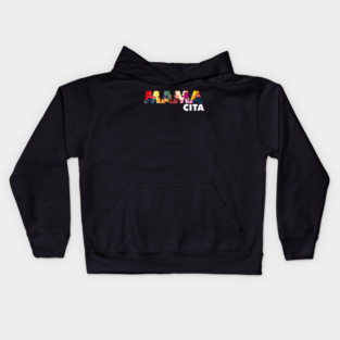Mama Cita, Latina, cholita, South American Kids Hoodie