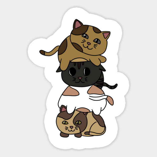 Cute Kitten Cats Stacked Magnet by logiamerch