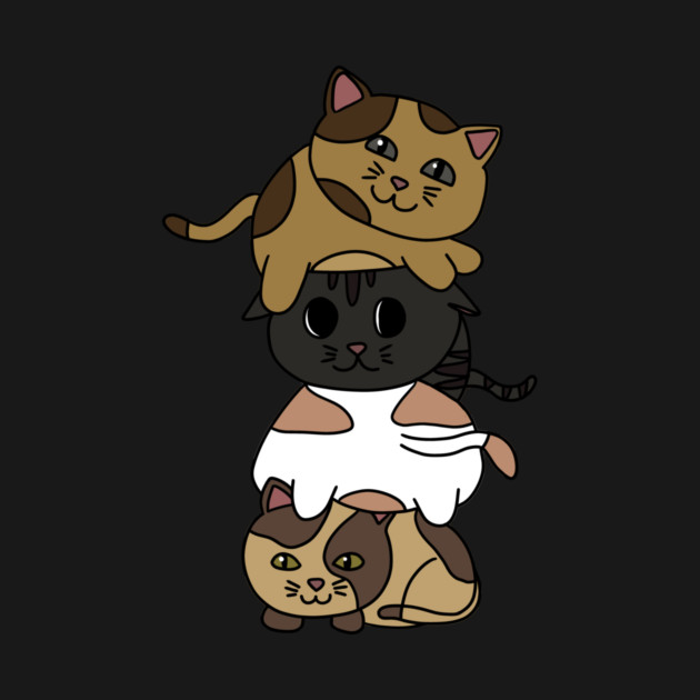 Cute Kitten Cats Stacked by logiamerch