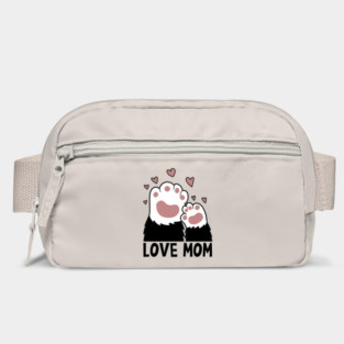 Love Mom Cat Paws Kitten Cat Lover Bag