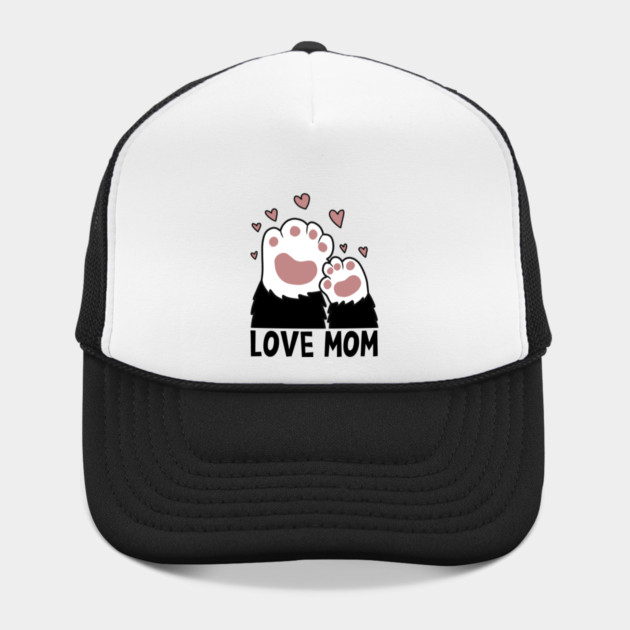 Love Mom Cat Paws Kitten Cat Lover by logiamerch
