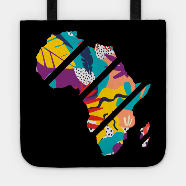 Africa Map Tropical Patterns, African Tote by logiamerch