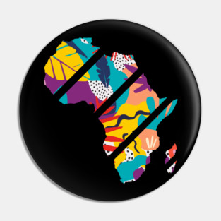 Africa Map Tropical Patterns, African Pin
