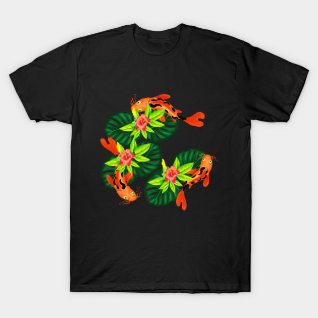 Koi fish Japanese Tropical Fish T-Shirt by logiamerch