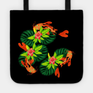 Koi fish Japanese Tropical Fish Tote
