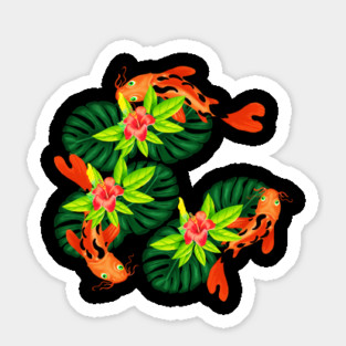 Koi fish Japanese Tropical Fish Sticker