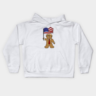 Funny Trump Bear Political Kids Hoodie