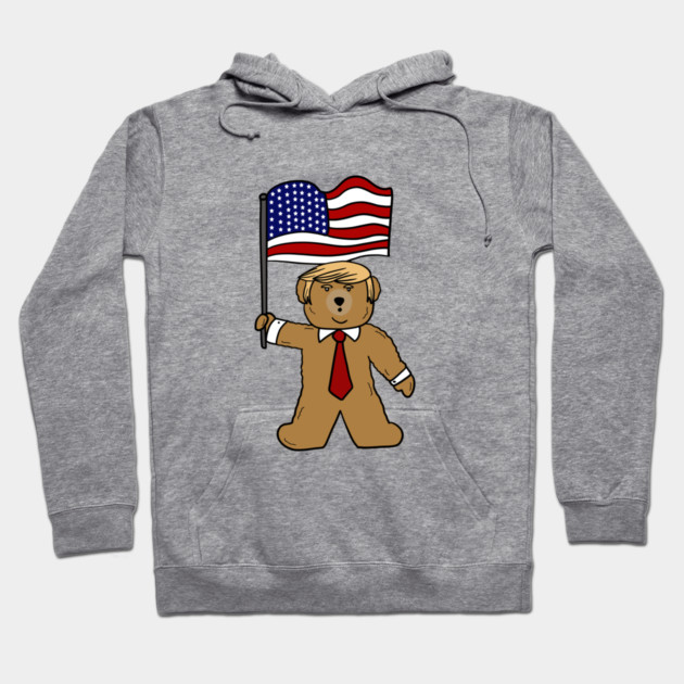 Funny Trump Bear Political Hoodie by logiamerch